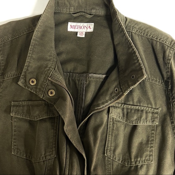 Utility jacket green size large - Picture 3 of 6